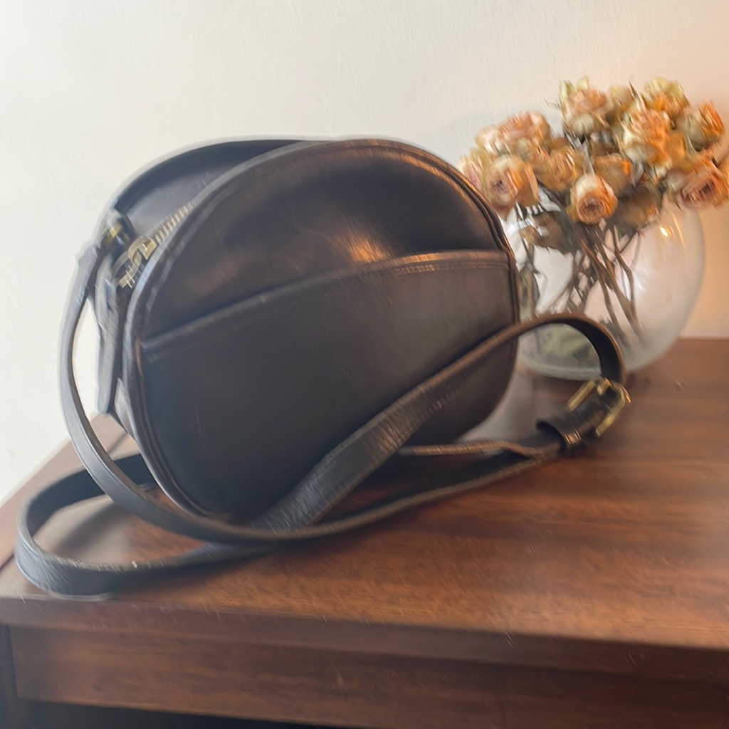 Vintage 90s Coach Black Canteen Bag